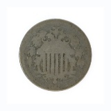 1867 Shield Nickel Coin