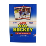 Rare 1990 Box Premier Edition NHL Cards Over 500 Cards Per Box