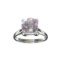 APP: 0.5k Fine Jewelry Designer Sebastian, 2.75CT Round Cut Amethyst And Sterling Silver Ring