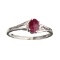 APP: 0.7k Fine Jewelry Designer Sebastian 0.40CT Ruby And Topaz Sterling Silver Ring