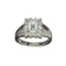 APP: 0.7k Fine Jewelry Designer Sebastian, 0.98CT Aquamarine And White Topaz Sterling Silver Ring