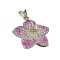 APP: 3.5k Fine Jewelry 14 kt. White Gold, 1.00CT Pink Sapphire And Diamond Pendant