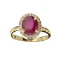 APP: 3.7k Fine Jewelry 14 KT White/Yellow Gold, 2.50CT Ruby And Diamond Ring