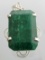 APP: 8k Fine Jewelry Designer Sebastian 177.20CT Emerald Cut Emerald and Sterling Silver Pendant