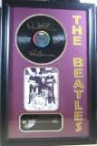 Beatles Engraved Vinyl & Guitar - Plate Signatures