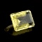 APP: 1.1k 12.50CT Emerald Cut Golden Citrine Quartz Gemstone