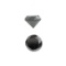 APP: 0.7k 0.85CT Round Cut Black Diamond Gemstone