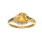 APP: 0.9k Fine Jewelry 10kt. Yellow/White Gold, 0.75CT Citrine Quartz And Diamond Ring