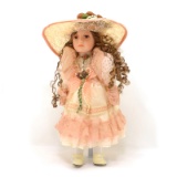 16 Inch Handpainted Porcelain Doll