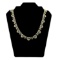 APP: 8.5k *Silver 13.53ctw Peridot and 2.17ctw Diamond Silver Necklace (Vault_R8_41965)