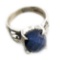 APP: 1.5k Fine Jewelry Designer Sebastian 5.72CT Oval Cut Blue Sapphire and Sterling Silver Ring