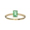 APP: 1.4k Fine Jewelry, Designer Sebastian 14 KT Gold, 0.61CT Emerald and 0.05CT Diamond Ring