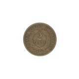 1869 Two-Cent Piece Coin