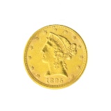 1895 $5.00 U.S. Liberty Head Gold Coin