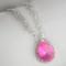 Fancy Colored French Cubic Zirconium Sterling Silver Necklace