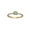 APP: 0.6k Fine Jewelry 14 KT Gold, 0.21CT Green Emerald And Diamond Ring