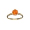 APP: 0.6k Fine Jewelry Designer Sebastian 14 KT Gold, 0.87CT Citrine And Diamond Ring