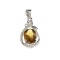 APP: 0.4k Fine Jewelry 2.50CT Citrine And White Sapphire Sterling Silver Pendant
