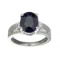 Fine Jewelry Designer Sebastian 2.87CT Bllue Sapphire And White Topaz Sterling Silver Ring