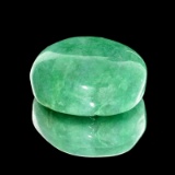 APP: 0.8k 14.90CT Oval Cut Cabochon Green Beryl Gemstone