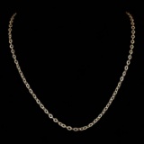 *Fine Jewelry 14 KT Gold, 3.1GR, 16'' Corrugated Oval Chain (GL 3.3-11)