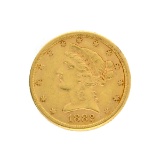 Extremely Rare 1882 $5 U.S. Liberty Head Gold Coin