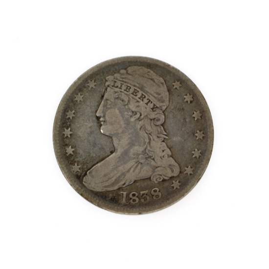 Rare 1838 Capped Bust Half Dollar Coin