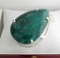 APP: 16.5k Fine Jewelry Designer Sebastian 399.79CT Pear Cut Emerald and Sterling Silver Pendant