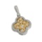 APP: 4k *Fine Jewelry 14KT Two Tone Gold, .35CT Round Brilliant Cut Diamond Drop Pendant (VGN A-64P)