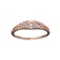 Designer Sebastian 14 KT Rose Gold, 0.73CT Morganite and 0.01CT Round Brilliant Cut Diamond Ring