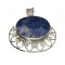 APP: 3.5k Fine Jewelry 128.32CT Round Cut Blue Iolite And Sterling Silver Pendant
