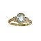 APP: 1.1k Fine Jewelry Designer Sebastian 14 KT Gold, 1.04CT Aquamarine And White Sapphire Ring