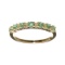 Fine Jewelry, Designer Sebastian 14 KT Gold, 0.59CT Emerald and Round Brilliant Cut Diamond Ring