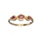 APP: 0.9k Fine Jewelry, Designer Sebastian 14 KT Gold, 0.33CT Pink Tourmaline And Diamond Ring