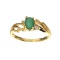 APP: 0.8k Fine Jewelry 10kt. Yellow/White Gold, 0.49CT Green Beryl Emerald And Diamond Ring