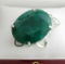 APP: 12.1k Fine Jewelry Designer Sebastian 290.50CT Oval Cut Emerald and Sterling Silver Pendant