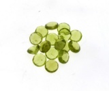 APP: 3k 21.50CT Round Cut Green Peridot Parcel