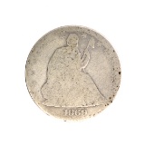 1869 Liberty Seated Half Dollar Coin