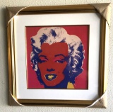 *Rare Marilyn Monroe by Andy Warhol Gold Leaf Frame and Fillet