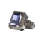 APP: 12.7k 14 kt. White Gold, 4.72CT Rectangular Cushion Cut Tanzanite And 0.92CT Diamond Ring