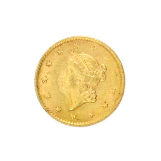 Rare 1854 $1 U.S. Liberty Head Gold Coin
