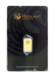 Rare 1 Gram .9999 Perth Mint Australia Gold Bar