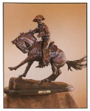 *Very Rare Small Cowboy Bronze by Frederic Remington 10'''' x 10''''  -Great Investment- (SKU-AS)