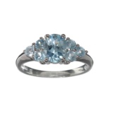 APP: 0.3k Fine Jewelry 2.38CT Topaz And Sterling Silver Ring