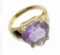 14 kt. Yellow and White Gold, 7.77CT Amethyst Ring
