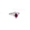 APP: 0.9k 1.11CT Ruby And Topaz Platinum Over Sterling Silver Ring