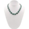 APP: 6.1k *170.00ctw Green Beryl and 11.00ctw White Sapphire Silver Necklace (Vault_R9_24263)