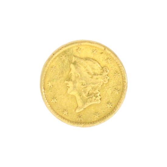 Rare 1852 $1 U.S. Liberty Head Gold Coin