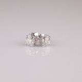 APP: 0.9k 14 kt. White Gold, 0.25CT Round Cut Diamond Earrings