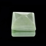 APP: 1.2k 145.07CT Square Cut Cabochon Nephrite Jade Gemstone